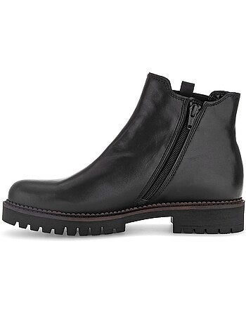 Bottines chelsea en cuir lisse