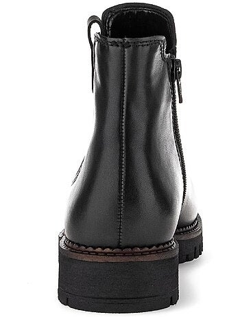 Bottines chelsea en cuir lisse