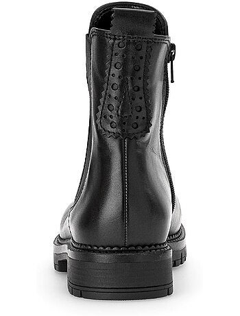 Bottines chelsea en cuir lisse