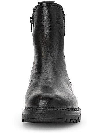 Bottines chelsea en cuir lisse