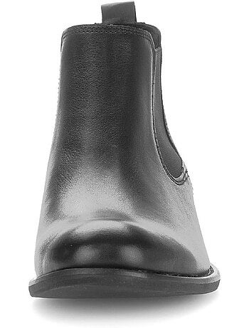 Bottines chelsea en cuir lisse
