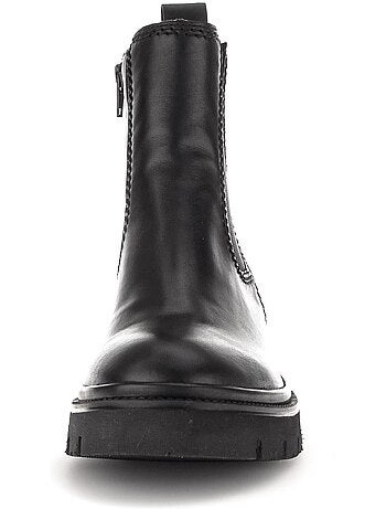 Bottines chelsea en cuir lisse