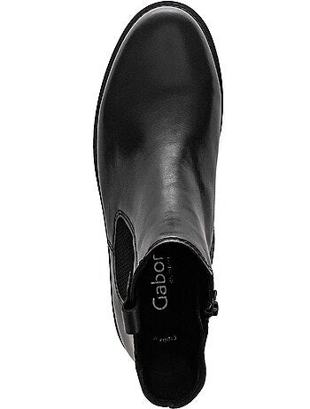 Bottines chelsea en cuir lisse