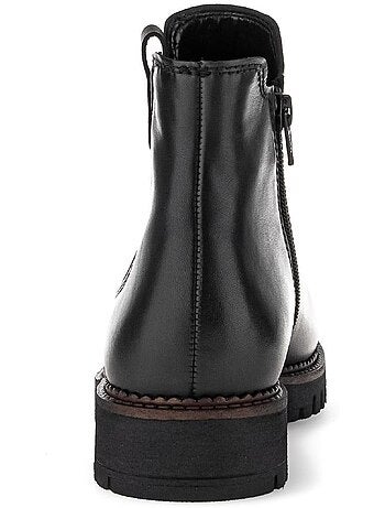 Bottines chelsea en cuir lisse