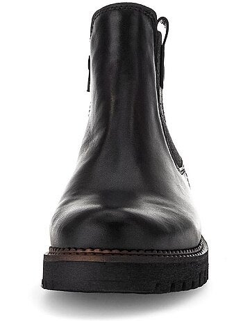 Bottines chelsea en cuir lisse