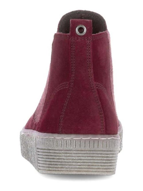 Bottines chelsea  en cuir - Kiabi