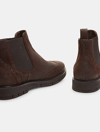 Bottines Chelsea en cuir velours BATA