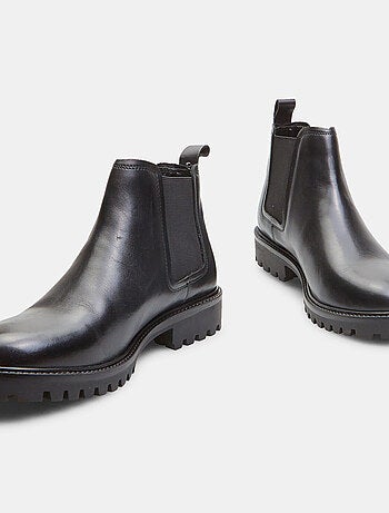 Bottines Chelsea en cuir véritable BATA