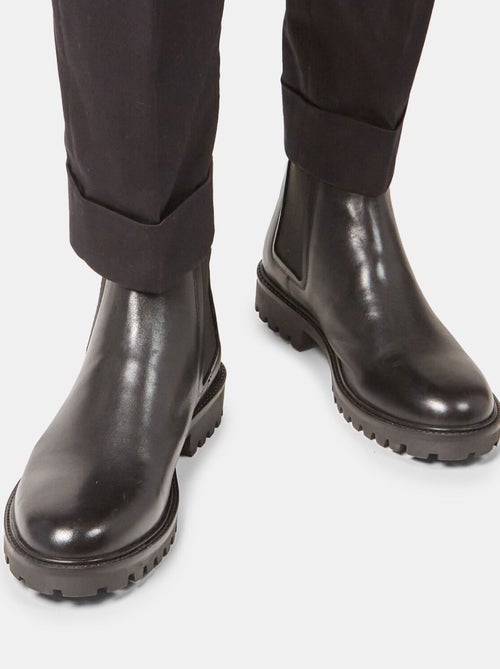 Bottines Chelsea en cuir véritable BATA - Kiabi