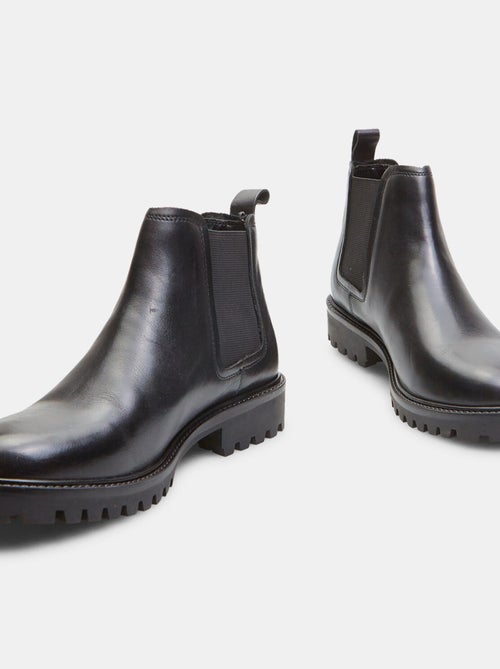 Bottines Chelsea en cuir véritable BATA - Kiabi