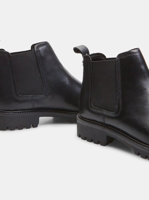 Bottines Chelsea en cuir véritable BATA - Kiabi