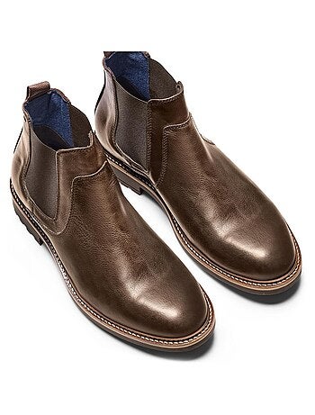 Bottines Chelsea en cuir véritable d'hiver BATA