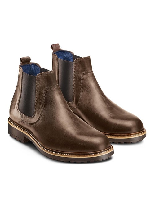 Bottines Chelsea en cuir véritable d'hiver BATA - Kiabi