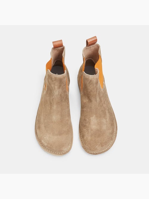 Bottines Chelsea en daim barefoot Bata - Kiabi