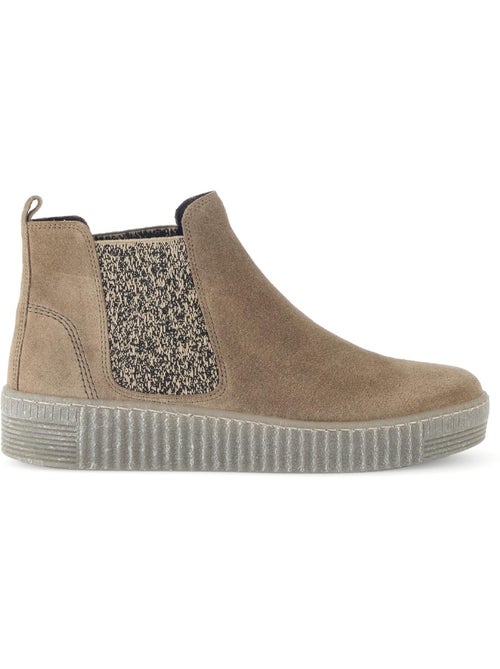 Bottines chelsea  en Nubuck - Kiabi
