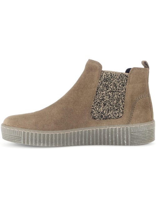 Bottines chelsea  en Nubuck - Kiabi