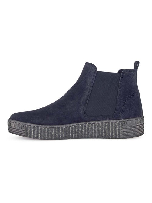 Bottines chelsea  en Nubuck - Kiabi