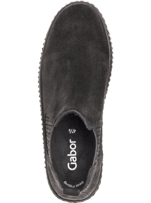 Bottines chelsea  en Nubuck - Kiabi