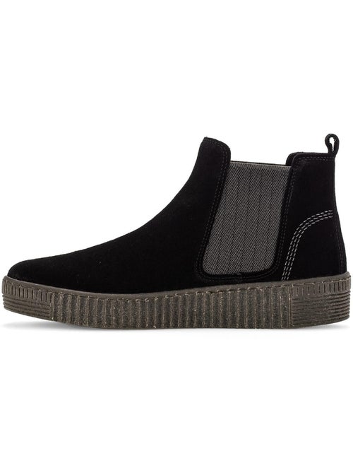 Bottines chelsea  en Nubuck - Kiabi