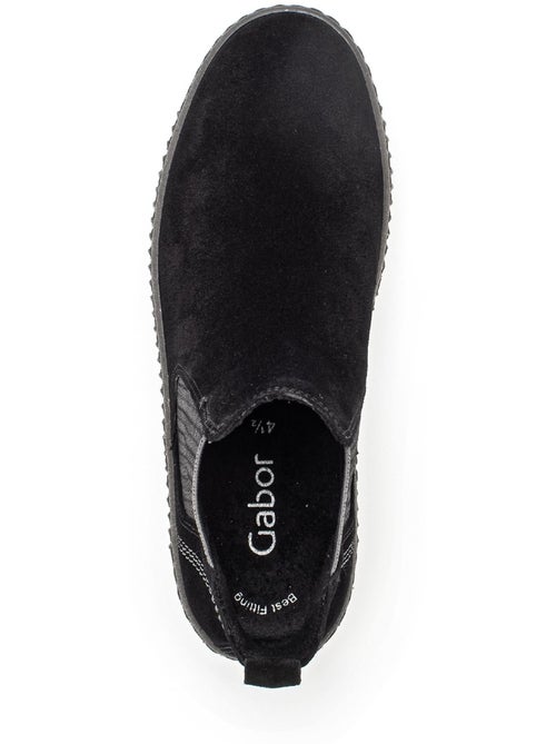 Bottines chelsea  en Nubuck - Kiabi