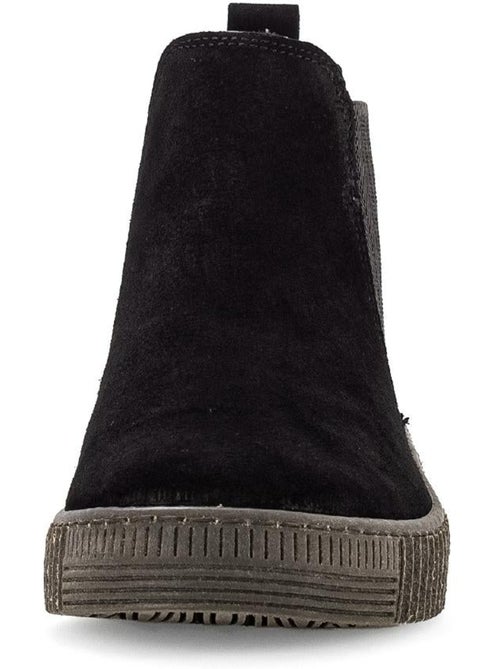 Bottines chelsea  en Nubuck - Kiabi