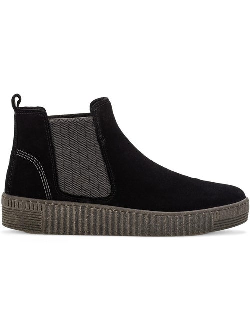 Bottines chelsea  en Nubuck - Kiabi