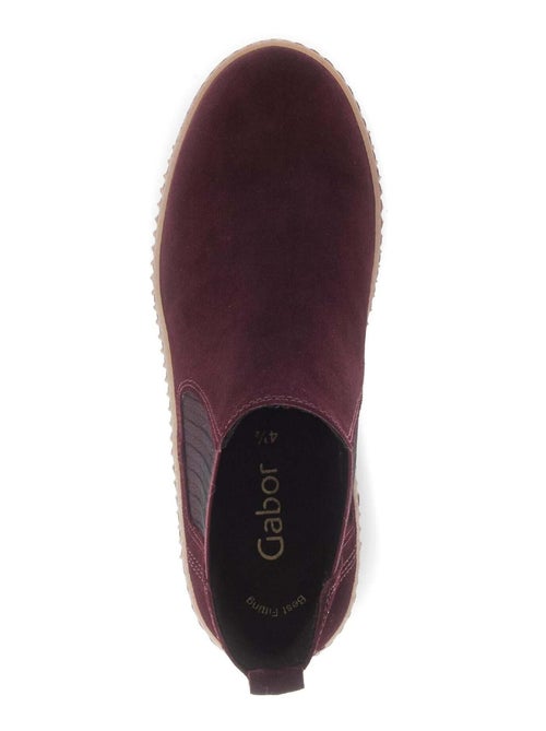 Bottines chelsea  enNubuck - Kiabi