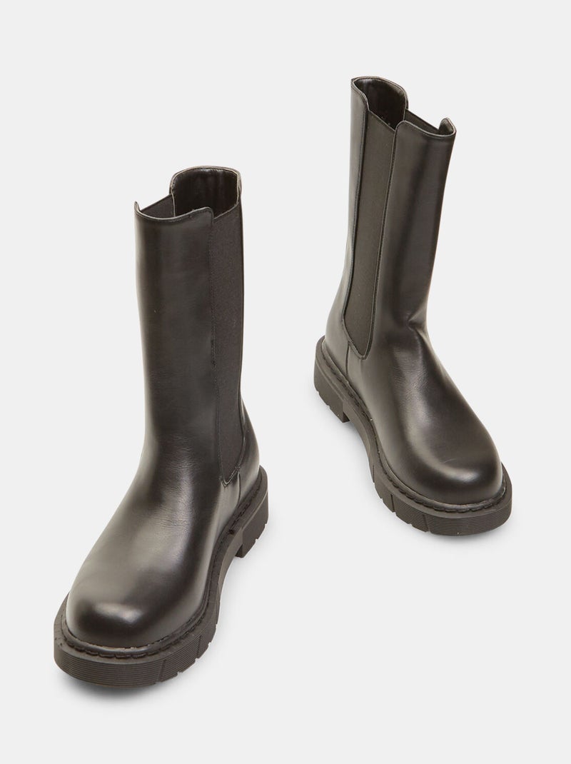 Bottines Chelsea montantes BATA Noir - Kiabi