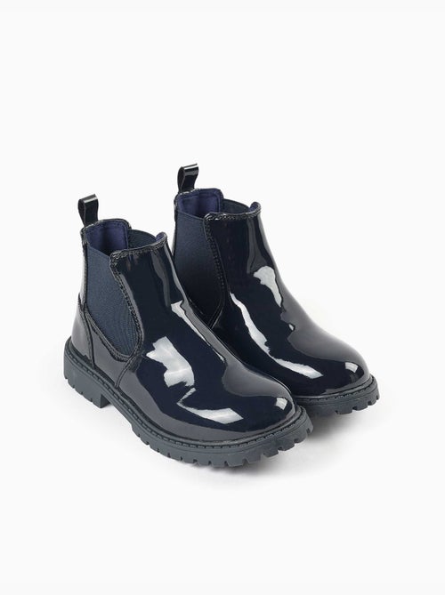Bottines chelsea vernies avec semelle antidérapante - Kiabi Bottines chelsea vernies avec semelle antidérapante - Kiabi