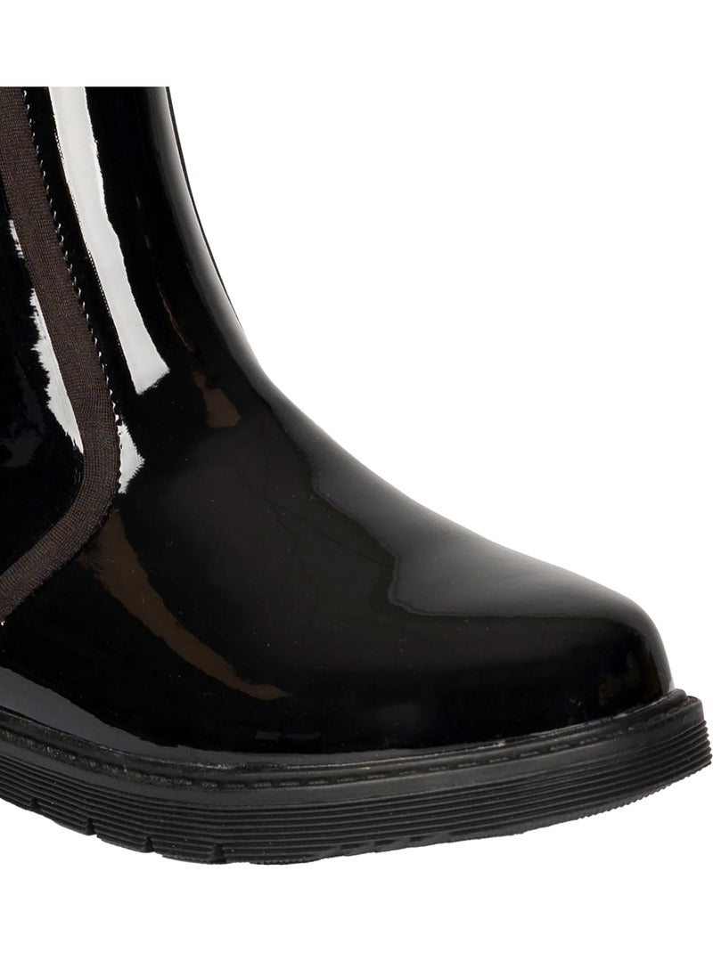 Bottines chelsea vernies ziya - trespass Noir - Kiabi