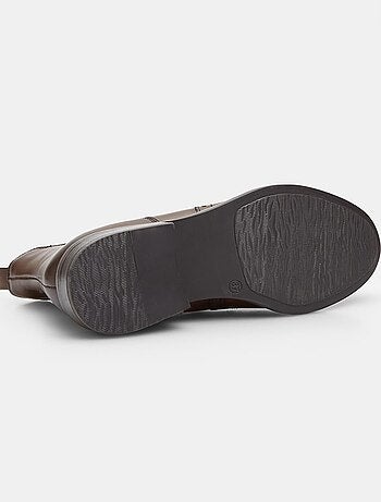 Bottines Cheville en cuir avec brogue BATA