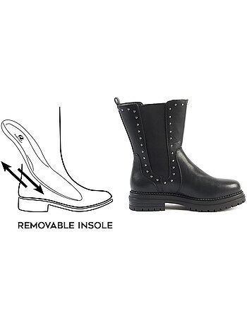 Bottines chevilles & pieds larges 2XL - Jade
