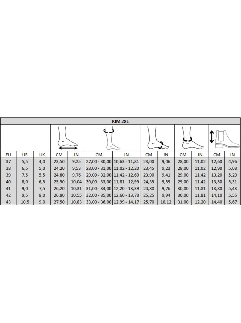 Bottines chevilles & pieds larges 2XL - Modèle Kim Noir - Kiabi