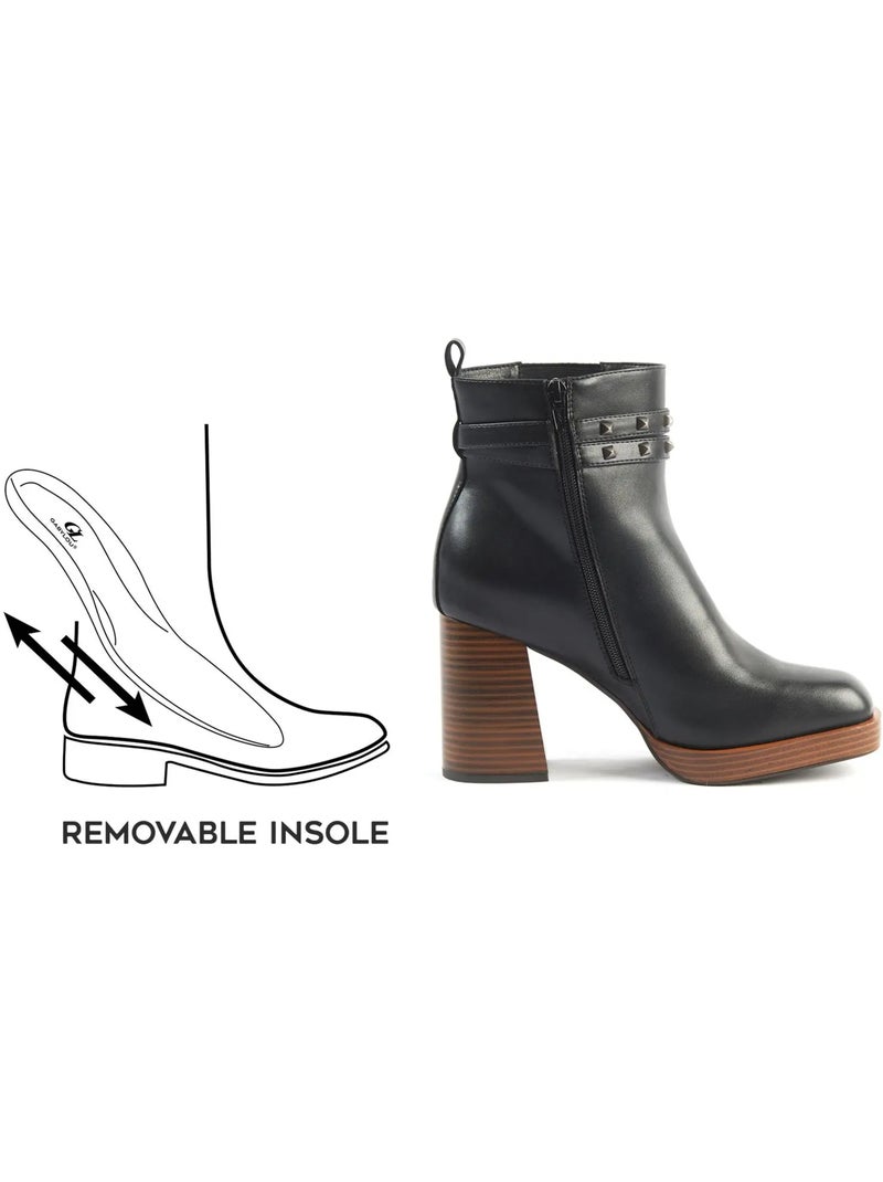 Bottines chevilles & pieds larges 2XL - Modèle Kim Noir - Kiabi