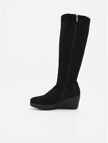 Bottines compensées en cuir pour femme Purapiel,