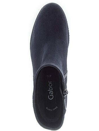 Bottines compensées en Nubuck