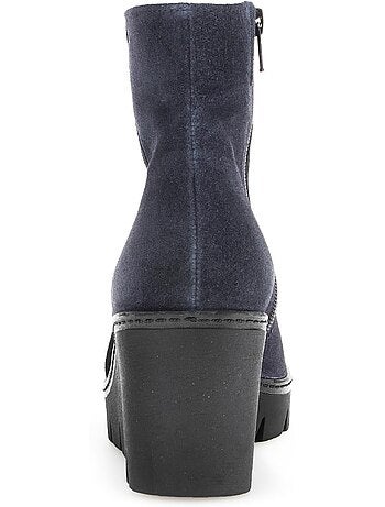 Bottines compensées en Nubuck