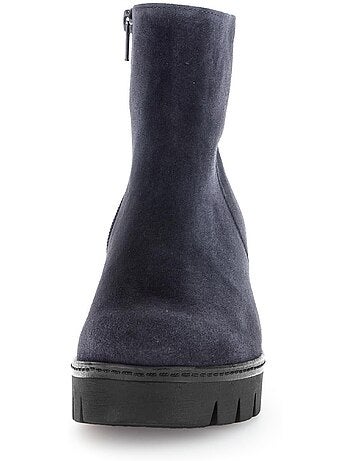 Bottines compensées en Nubuck
