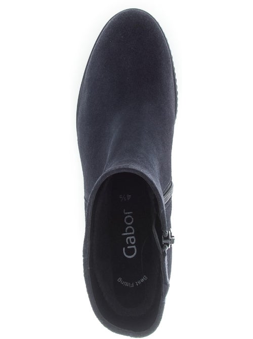 Bottines compensées  en Nubuck - Kiabi