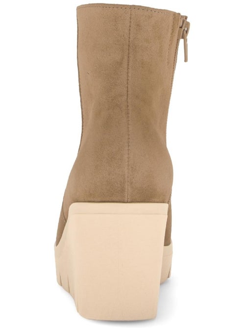 Bottines compensées  en Nubuck - Kiabi