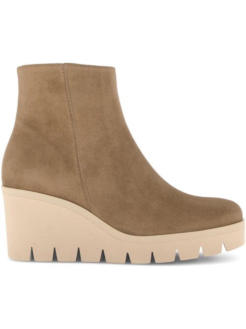 Bottines compensées  en Nubuck - Kiabi