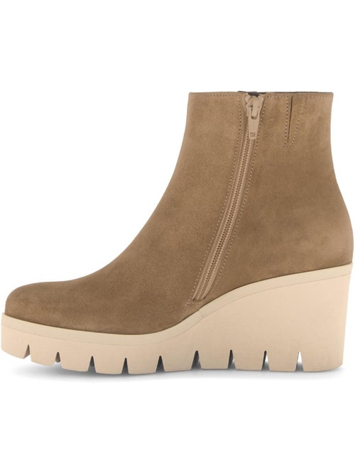 Bottines compensées  en Nubuck - Kiabi