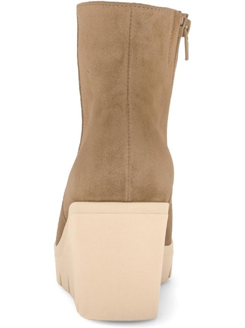 Bottines compensées  en Nubuck - Kiabi