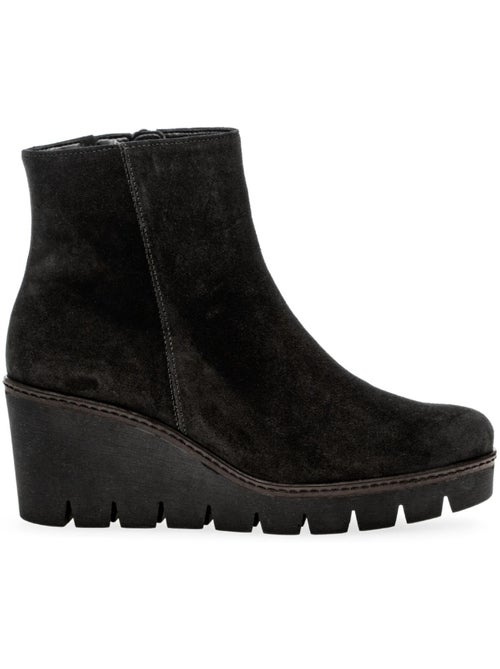 Bottines compensées  en Nubuck - Kiabi