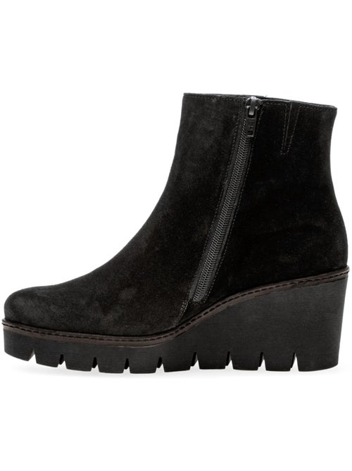Bottines compensées  en Nubuck - Kiabi