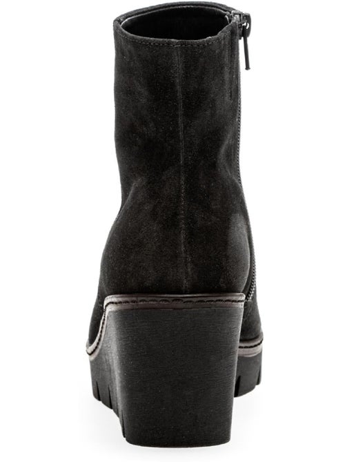 Bottines compensées  en Nubuck - Kiabi