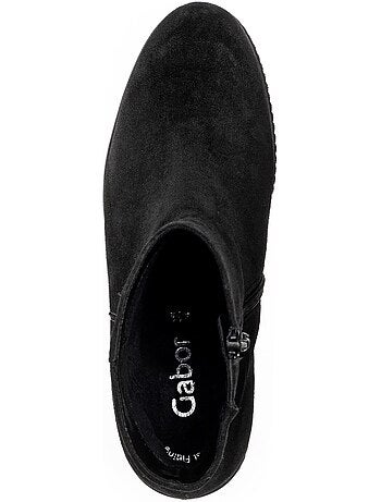 Bottines compensées en Nubuck