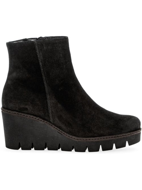 Bottines compensées  en Nubuck - Kiabi