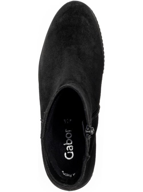 Bottines compensées  en Nubuck - Kiabi