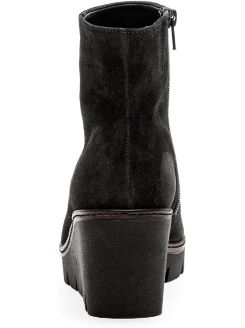 Bottines compensées  en Nubuck - Kiabi